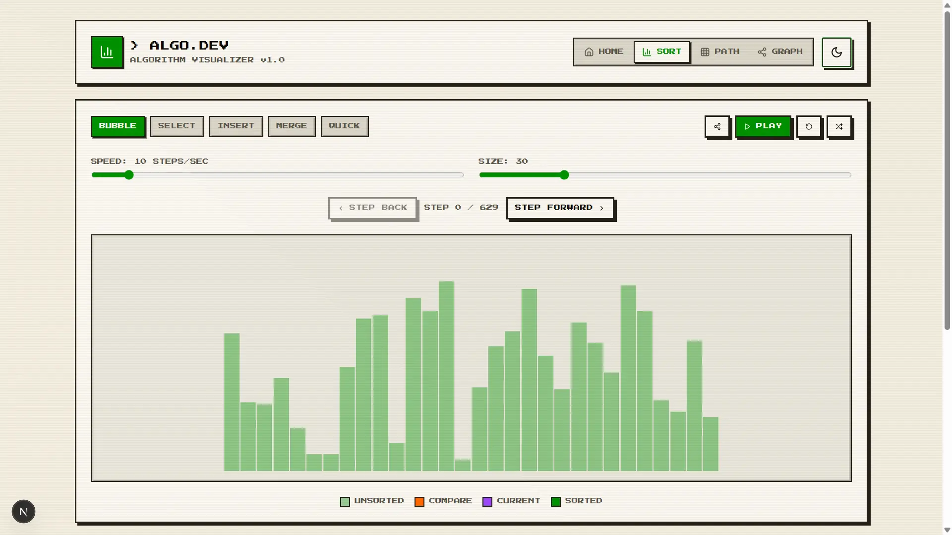 ALGORITHM VISUALIZER